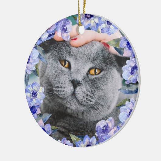 Personalisierte Blume Keramik Ornament (Links)