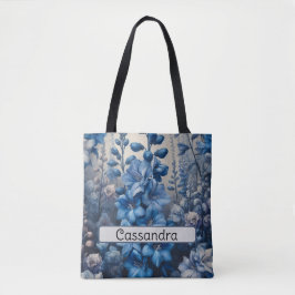 Personalisierte Blume Larkspur Juli Tasche