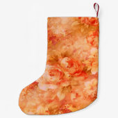 Personalisierte Blume Malerei Weihnachten Strumpf Kleiner Weihnachtsstrumpf (Rückseite)