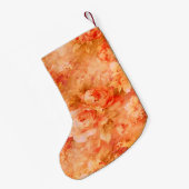 Personalisierte Blume Malerei Weihnachten Strumpf Kleiner Weihnachtsstrumpf (Rückseite (Hängend))