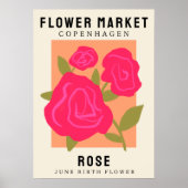 Personalisierte Blume Markt Geburtsstunde Blume Pr Poster (Vorne)