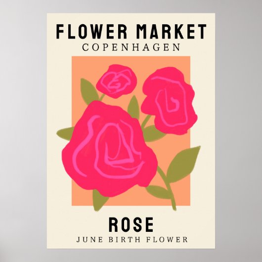 Personalisierte Blume Markt Geburtsstunde Blume Pr Poster (Vorne)