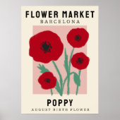Personalisierte Blume Markt Geburtsstunde Blume Pr Poster (Vorne)