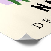 Personalisierte Blume Markt Geburtsstunde Blume Pr Poster (Ecke)