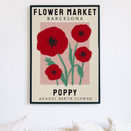 Personalisierte Blume Markt Geburtsstunde Blume Pr Poster