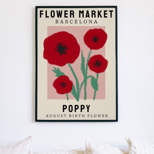 Personalisierte Blume Markt Geburtsstunde Blume Pr Poster