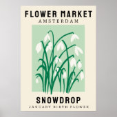 Personalisierte Blume Markt Geburtsstunde Blume Pr Poster (Vorne)