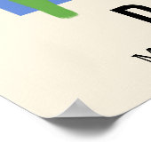 Personalisierte Blume Markt Geburtsstunde Blume Pr Poster (Ecke)