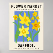 Personalisierte Blume Markt Geburtsstunde Blume Pr Poster (Vorne)