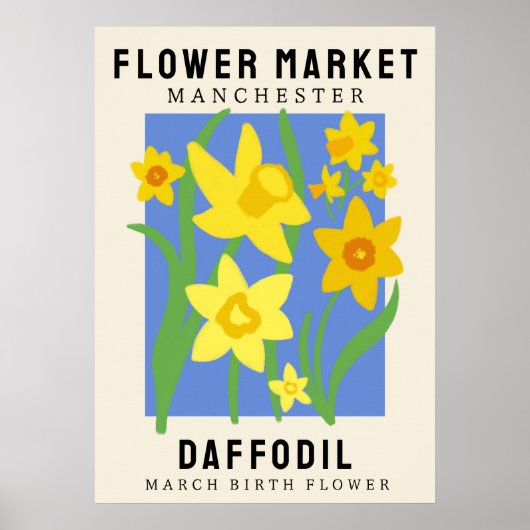 Personalisierte Blume Markt Geburtsstunde Blume Pr Poster (Vorne)
