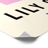 Personalisierte Blume Markt Geburtsstunde Blume Pr Poster (Ecke)