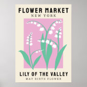 Personalisierte Blume Markt Geburtsstunde Blume Pr Poster (Vorne)