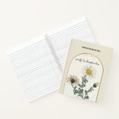 Personalisierte Blume Monat April Notizblock (Innenseite)