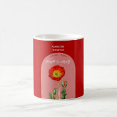 Personalisierte Blume Monat August Mohn Kaffeetasse (Mittel)