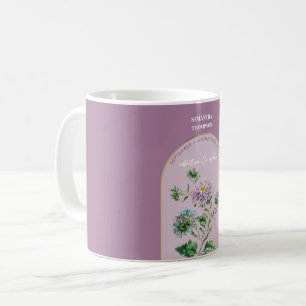 Personalisierte Blume Monat September Geburtstag Kaffeetasse