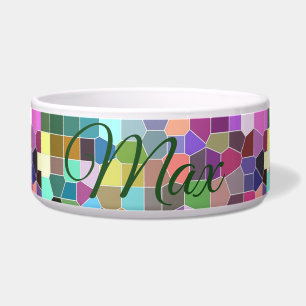 Personalisierte Blume Mosaik Napf