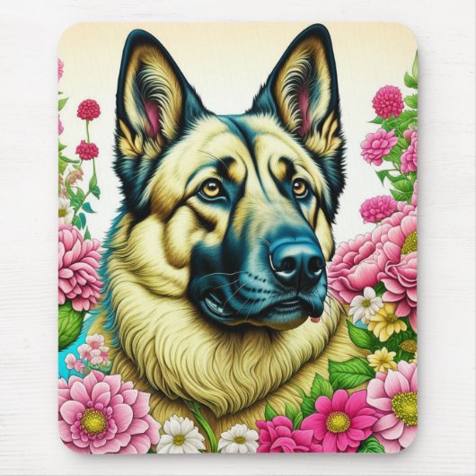 Personalisierte Blume Mousepad (Vorne)