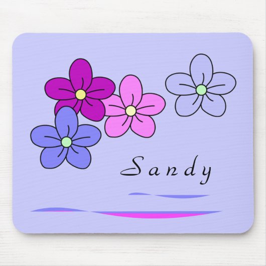 Personalisierte Blume Mousepads (Vorne)