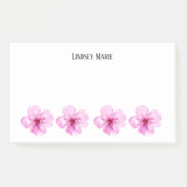 PERSONALISIERTE BLUME Nachhinweise Post-it Klebezettel