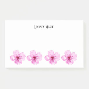 PERSONALISIERTE BLUME Nachhinweise Post-it Klebezettel