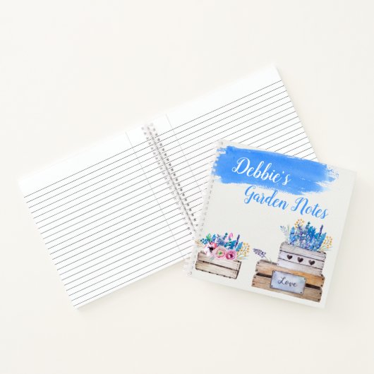 Personalisierte Blume Notizblock (Innenseite)
