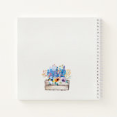 Personalisierte Blume Notizblock (Rückseite)