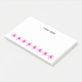 PERSONALISIERTE BLUME POST-IT KLEBEZETTEL (angewinkelt)