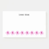 PERSONALISIERTE BLUME POST-IT KLEBEZETTEL (Vorderseite)