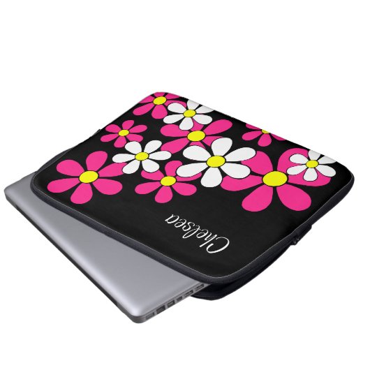 Personalisierte Blume Power Notebook-Sieb Laptopschutzhülle (Vorne Knopf)