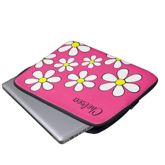 Personalisierte Blume Power Notebook-Sieb Laptopschutzhülle (Vorne Knopf)