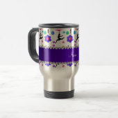 Personalisierte Blume Reisebecher (Vorderseite Links)