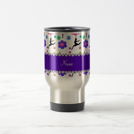Personalisierte Blume Reisebecher (Mittel)