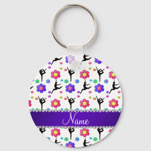 Personalisierte Blume Schlüsselanhänger