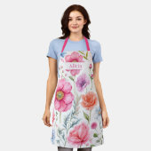 Personalisierte Blume Schürze (Getragen)
