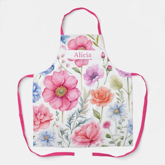 Personalisierte Blume Schürze (Vorderseite)