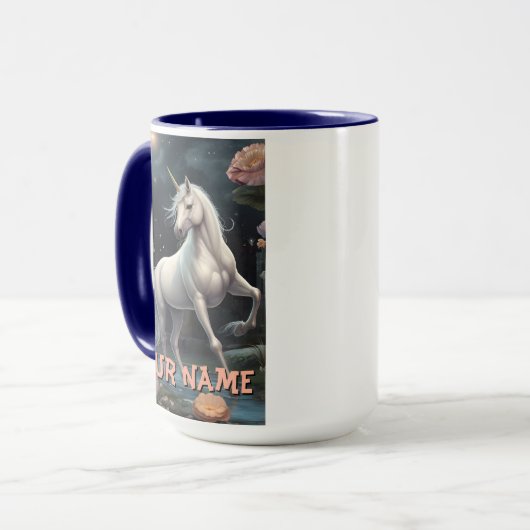 Personalisierte Blume Tasse (Vorderseite Links)