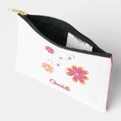 Personalisierte Blume und Bienen Gymnastik Zubehörtasche (Offen)