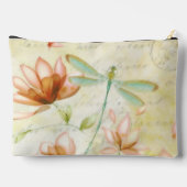 Personalisierte Blume und Libellen Zubehörtasche (Rückseite)