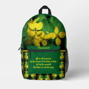 Personalisierte Blume von Inspiration Bedruckter Rucksack