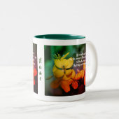 Personalisierte Blume von Inspiration Zweifarbige Tasse (VorderseiteRechts)