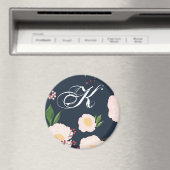 Personalisierte Blume von Magnet Weißblütenblüte a (In Situ (Geschirrspüler))