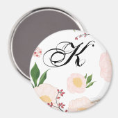 Personalisierte Blume von Magnet White Floral (Vorderseite/Rückseite)