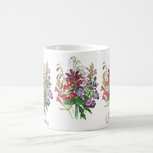 Personalisierte Blume von Turtlehead und Beardzung Kaffeetasse (Mittel)