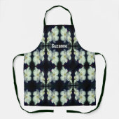 Personalisierte Blume von White Clematis Schürze (Vorderseite)