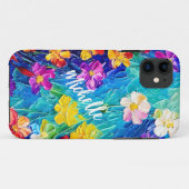 Personalisierte Blume zur Ölmalerei Case-Mate iPhone Hülle (Rückseite (Horizontal))