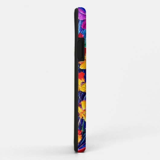 Personalisierte Blume zur Ölmalerei Case-Mate iPhone Hülle (Hinten/Rechts)