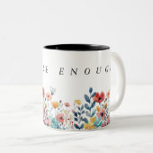 personalisierte Blume Zweifarbige Tasse (VorderseiteRechts)
