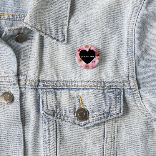 personalisierte Blumen Button (Beispiel)