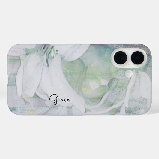 Personalisierte Blumen Case-Mate iPhone Hülle (Rückseite (Horizontal))