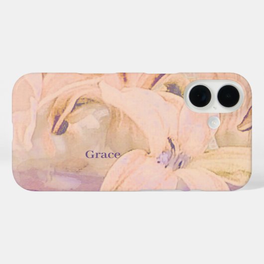 Personalisierte Blumen Case-Mate iPhone Hülle (Rückseite (Horizontal))
